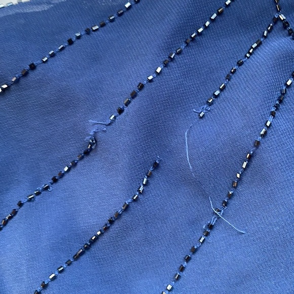 Free People Indigo Beaded Slip Dress - Picture 7 of 8